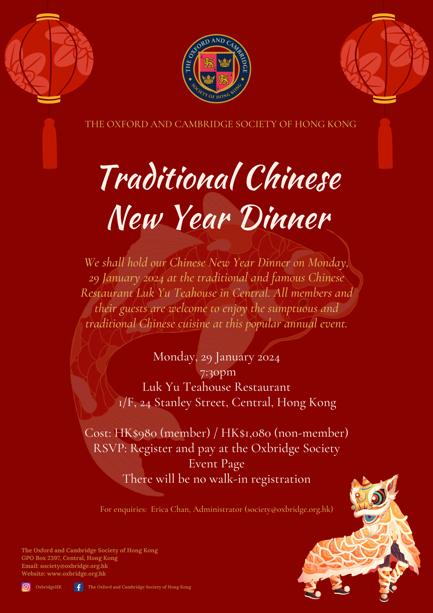 Chinese New Year Dinner 2024 Flyer 3
