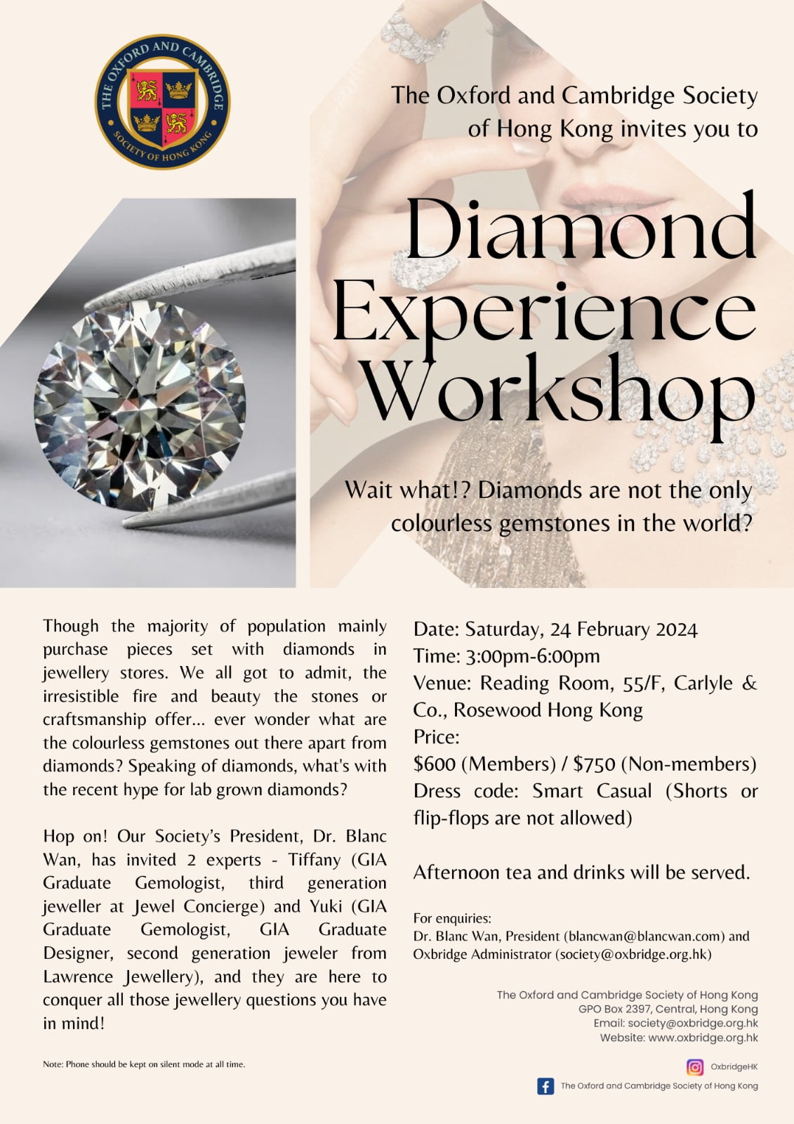 Diamond experience Workshop